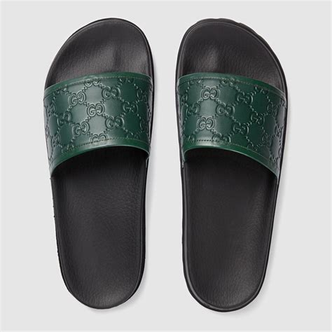 gucci sliders mens selfridges|discount gucci slides for men.